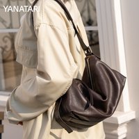 YANATARI Luxury woman Shoulder bag soft leather large capacity fashion tote bag Handbag top grain leather luxury Crossbody bags