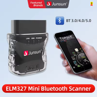 Junsun Android Headunit Multimedia do radia samochodowego, mini skaner samochodowy ELM327 Bluetooth OBD2, narzędzie diagnostyczne do samochodu, skaner.