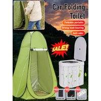 Car Portable Folding Toilet Travel Accessories Emergency Portable Toilet Outdoor Car Portable Toilet