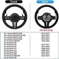 M3 Sportlenkrad mit Schaltwippen aus PU-Leder, passend für BMW 2er, 3er, 4er Serie F30, F31, F32, F33, F34, F36, F44, X2 F39, X3 F25, X4 F26, X5 F15 / X5M F85