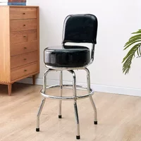 Adjustable Guitar Stool with Swivel Base Professional Piano Bench Padded Rotating Practice Seat Studio Singer Songwriter Chairs