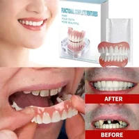 Fake Teeth Dentures Full Set Natural Upper Lower Silicone Braces Instant Confident Smile Veneers For Men Women Oral Care 2026