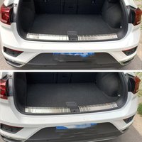 For Volkswagen VW T-Roc T Roc 2018- 2023 Rear Trunk Bumper Protector Sill Plate Cover Trim Anti-Kick Decoration Bumper