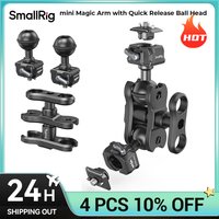 SmallRig Quick Release Ballhead Magic Arm 360° Rotation Magic Arm with 1/4" Screw,Drop-in HawkLock Camera Clamp for Monitor