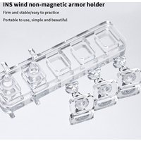 1/5/10 Grid Non-Magnetic Nail Stand Sample Nails Display Nail Polish Holder Nail Tips Reusable Nail Art Tool