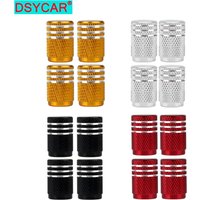 DSYCAR 4Pcs/Lot universal alu-alloy tire valve caps for car truck motorcycle bicycle valve stem cover tire accessories
