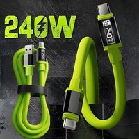 240W 1m/1.5m Quike Charging USB Type-C To Type-C Data Cable USB A to Type-C For iPhone Huawei Xiaomi Samsung Charge Cord