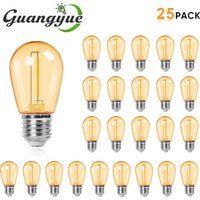 S14 Plastics Led Bulb E27 220V 110V Warm White 2W 1W Shatterproof Vintage Lamp Bulbs For String Light Outdoor Garden Decoration