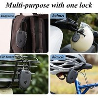 AliExpress Anti-theft Bicycle Lock Telescopic Cable Helmet Lock Chain Backpack Cycling Password Bike Lock Accessorie