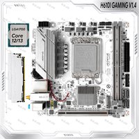 JGINYUE H610I GAMING V1.4 H610 Motherboard LGA1700 DDR4 Dual M.2 NVMe PCIe 4.0 x16 ITX For Intel 12th 13th Gen WIFI MAX 64GB