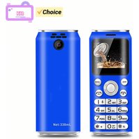 SATREND K8 Fashion Mini Mobile Phone Cola Shape Dual SIM Telefone MP3 Call Recording 1.0inch Pocket Smallest Size Cellphone
