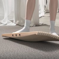 Wooden Standing Skateboard Ankle Exercise Balance Board Office Desk under Foot Bottom Massage Pressure Relief Training Board
