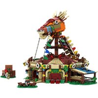 MOC Zeldaed Horse Stable Station Building Blocks Model Sets Game Architecture Printed Assemble Bricks Toys Birthday Xmas Gifts