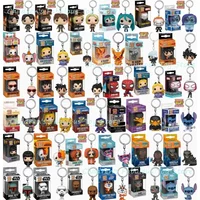 2026 Funko POP Keychains Dragons Ball Star Keychain wars Spiderman Attack on Levi Toy STITCH Rick Kurama Todoroki Figure Toys