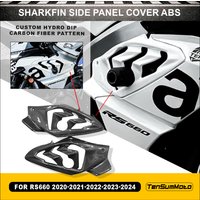 For Aprilia RS660 2020-2024 Motorcycle Fairings Side Panel Cowl Cover ABS Replacement Parts Shark Fin Style Black