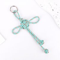 New Fashion DIY Bag Charm Handmade Braided Knot Rope Keychain Handbag Hanging Pendant For Women Belt Decor