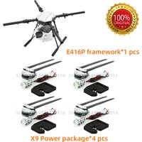 EFT E416P 16L 16kg Agricultural spray frame kit four-axis Folding Quadcopter with Hobbywing X9 power system