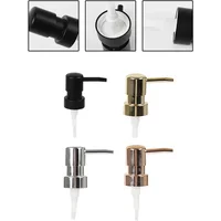 1set Soap Pump Liquid Lotion Dispenser Head Round Head ABS Lotion Pump Head 28 Thread Bath Bottle Press Nozzle