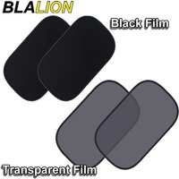 BLALION 2PCS Car Window Sunshade Cover Film Sunshade All Black Mesh Sunscreen Baby Side Window Sunshade Curtain Sunblock Mesh