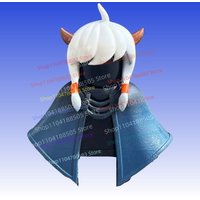 MOC Building Blocks MiniFigure White Hair Cloak Accessories Assembly Model Ornament Anime Cartoon Toy Holiday Gift Action Figure