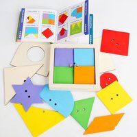 Children's Geometric Tangram Jigsaw Puzzle Building Blocks Montessori Creative Toy Logical Thinking Educational Toys For Kids