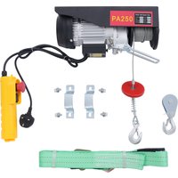 550W ELECTRIC HOIST 220V UK PLUG 551LBS MAX LOAD DUAL LIFTING MODES IP40 PORTABLE ELECTRIC WINCH WITH WIRED REMOTE CONTROL