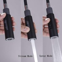 Kitchen Faucet Nozzle Replacement, 2-Function Pull Out Sprayer Head with 3 Colors Option, G1/2 Threaded Connector