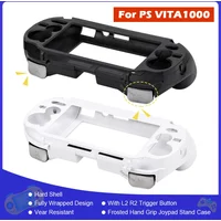 Black White Frosted Hand Grip Joypad Stand Case with L2 R2 Trigger Button For PSV 1000 PS VITA 1000 PSV1000 Game Console Access