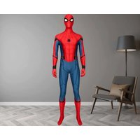 Halloween Adults Kids Homecoming Peter Parker Costume Spiderman SuperHero Cosplay Zentai Men Boys Male Bodysuit Party JumpSu#1#W