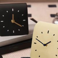 Desk Clock Modern Art Shelf Clock Decorative Silent Desktop Ornament for Desk Kids Room Office Countertop Housewarming Gift