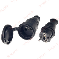 1PCS France Waterproof Female Male Connector 16A Electrical Plug Socket CE Aprroval Industrial Power Outdoor Socket