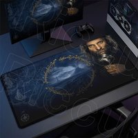 XXL Natural Rubber Gaming Table Pad Large Size Office Computer Long Deskmat The L-Lord Of The Ring Mouse Mat Anime Lock Edge Rug