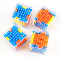 10Pcs Fun 3D Cube Rolling Beads Maze Educational Toys Boys Girls Birthday Wedding Guest Gift Giveaway Christmas Kids Gift Pinata