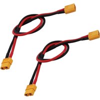 2-Pack XT60 Connector Plug Extension Cable Male to Female Adapter with 30CM 14AWG Silicone Wire for RC Lipo Battery