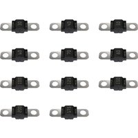2PCS Black MIDI ANS Trumpet Fork Plug Fuse 12V-58V 20A 30A 40A 50A 60A 70A 80A 100A 125A 150A 175A 200A For Car Boat Marine