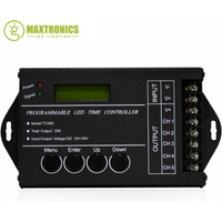 Time programable RGB LED Controller TC420 TC421 DC12V/24V 5Channel Total Output 20A Common Anode Programmable LED Controller