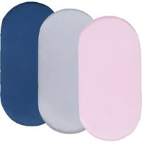 Bassinet Sheet Satin Ultra Soft Silk Fit for Oval Bassinet Mattress Protect for Baby Hair and Skin Cradle Solid Color