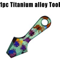 Titanium Alloy Magnetic Keychain. Universal Keychain. Equipped with Stainless Steel Keyrings