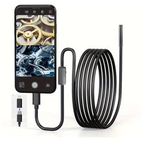 8MM Endoscope Camera 2 in 1 IOS Type-C Mini Inspection Camera for IOS Android Pipeline Borescope With 8 LED