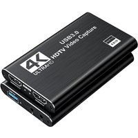 4K HDMI USB 3.0 Audio Video Capture Card 1080P 60Hz Video Recorder Grabber with Loop-out HDCP 2.2 for OBS Live Streaming Game PC