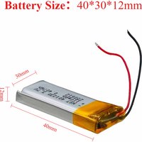 401230 3.7V 120mAh Li-Polymer Battery Replacement for MP3 GPS Bluetooth Speaker LED Driving Recorder Smart Watch