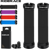 RIDERACE Bike Grips Rubber Non-Slip Ergonomic Bicycle Handlebar Cover Shockproof Mountain For Cycling Accessories