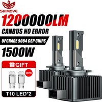 D1S D3S LED CANBUS Headlight Bulb Xenon D2S D4S D8S D1R D2R D3R Turbo 1200000LM Auto Light Super Bright CSP Chip 6000K Car Lamp