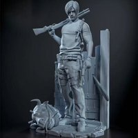 1/20 Scale 90mm Resin Figure Assembly Model Kit Leather Hunter Hobby Miniature Sculpture Unassembled and Unpainted DIY Toy