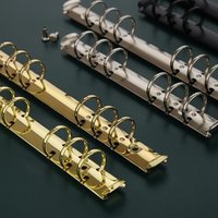 High Quality Detachable Student Stationery Scrapbooking A5 A6 File Folder Paper Binder Loose Leaf Ring Paper Binding Clips