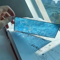 ●Delicate Transparent Acrylic Ocean-Themed Bookmark Reading Mark Student Gift Premium Feeling Film Bookmarks