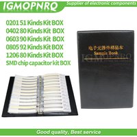 1 Book 0201 0402 0603 0805 0402 SMD chip capacitor combination kit 0.5PF ~ 10uf capacitor sample book capacitor