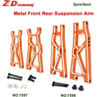 2Pcs/4Pcs Metal Front Rear Suspension Arm 7597 7598 For ZD Racing DBX10 10421-S 9101 9102 1/10 RC Car Upgrade Parts