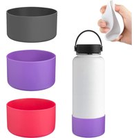 Silicone Bottom Boot for Wide Mouth Water Bottles – Fits 12-40oz Tumblers Shock-Absorbing Anti-Slip Base Cover Protective Sleeve