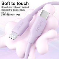 LAIHONEN USB C to Lightning Fast Charging Cable, Flexible Silicone Durable, For iPhone 13 12 11 Pro Max X XS XR iPad